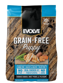 Evolve-Grain-Free-Puppy Chicken-DogFood 1