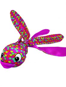 KONG PERRO PELUCHE PESCADO FLINZ PINK SMALL